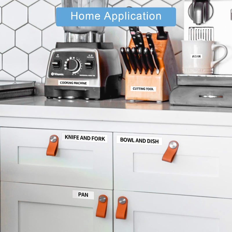 Absonic 5-Pack Compatible for Dymo D1 Label Tape 45803 S0720830 19mm 3/4" Black on White for LabelManager 360D 420P 450D 500TS LabelPoint 300 350 Wireless PnP LabelWriter 450 Duo Label Maker - Image 4